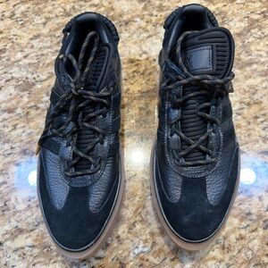 IVY PARK Black Leather & Suede Sneakers with Brown Sole